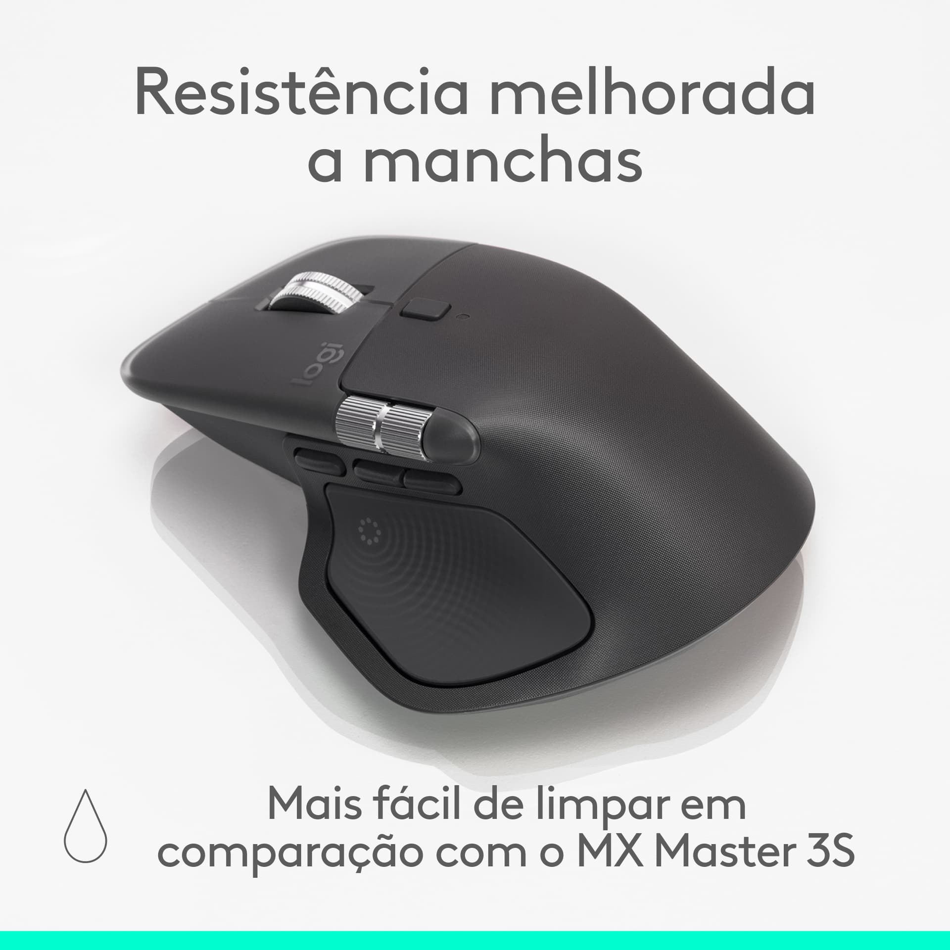 Logitech MX Master 4, rato ergonómico sem fios com feedback tátil de desempenho avançado, deslocamento ultrarrápido, carregamento por USB-C , Bluetooth, Windows, MacOS - cinzento claro, miniatura 23
