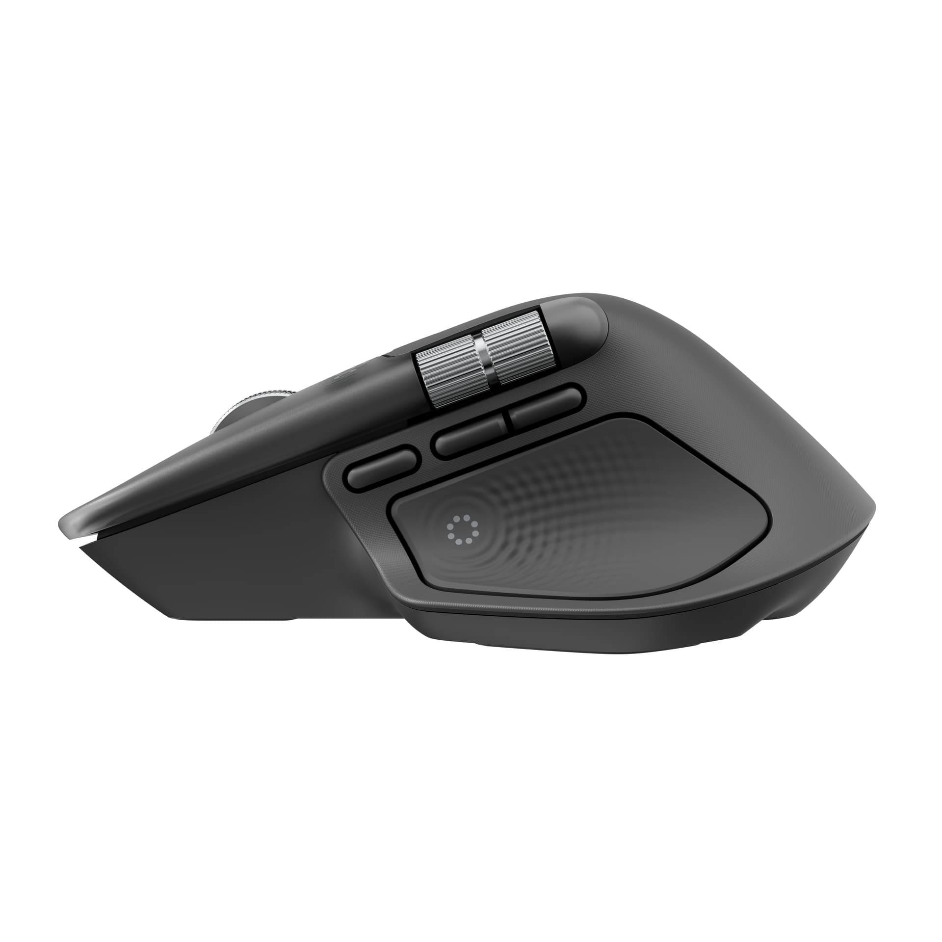 Logitech MX Master 4, rato ergonómico sem fios com feedback tátil de desempenho avançado, deslocamento ultrarrápido, carregamento por USB-C , Bluetooth, Windows, MacOS - cinzento claro, miniatura 4