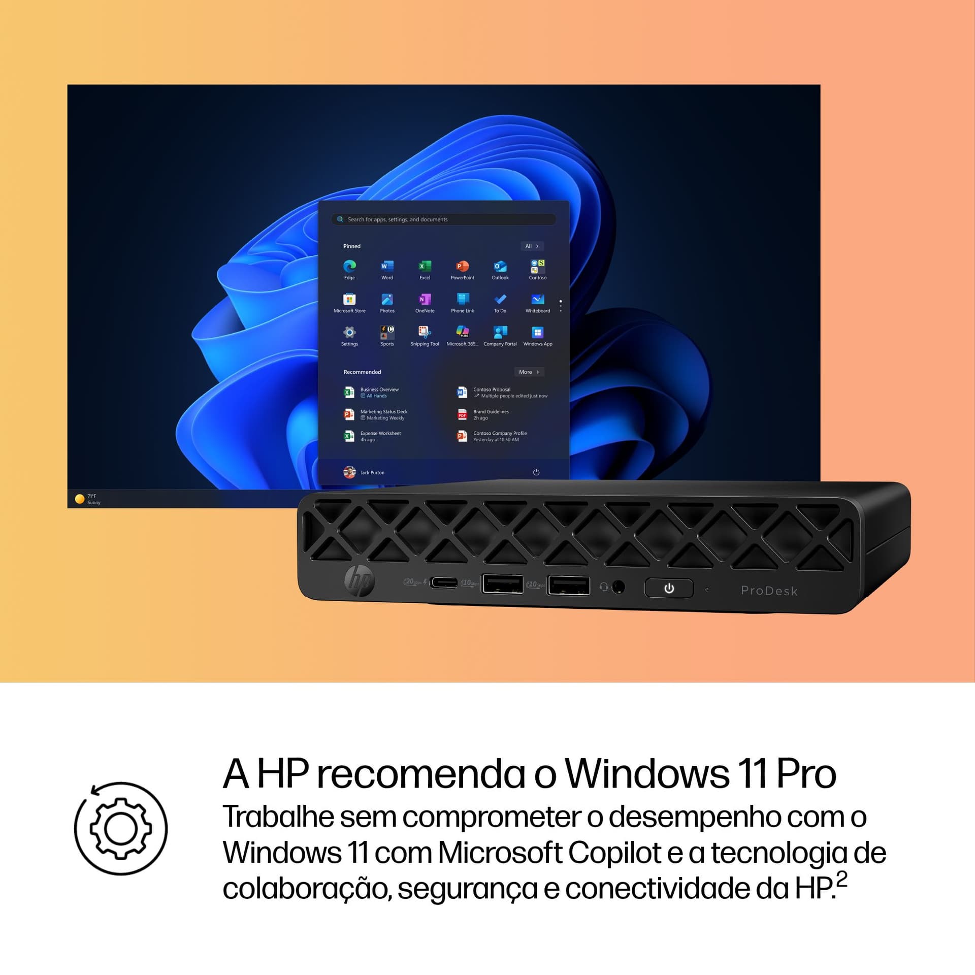 HP ProDesk 4 Mini G1i Desktop AI PC, miniatura 9