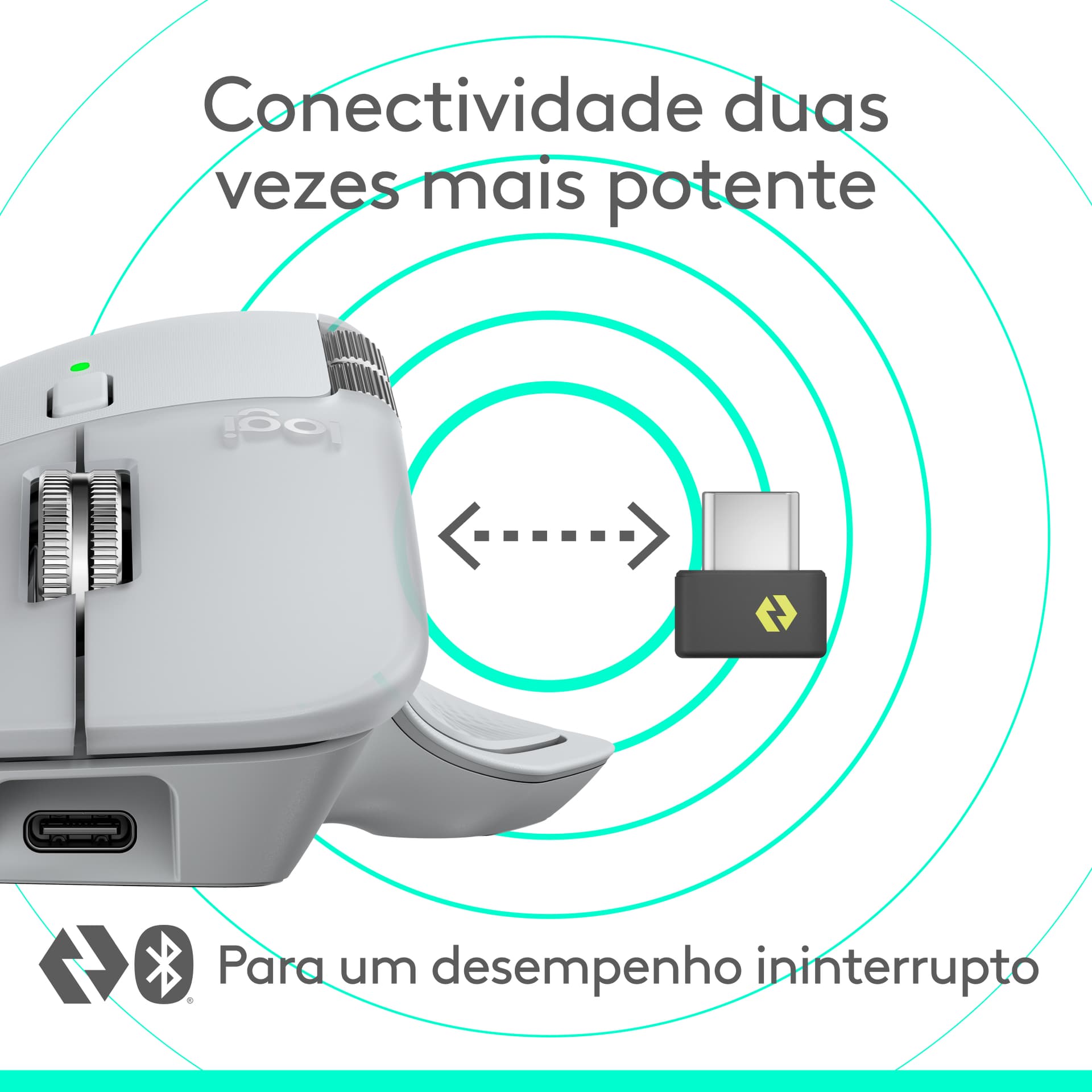 Logitech MX Master 4, rato ergonómico sem fios com feedback tátil de desempenho avançado, deslocamento ultrarrápido, carregamento por USB-C , Bluetooth, Windows, MacOS - grafite, miniatura 14