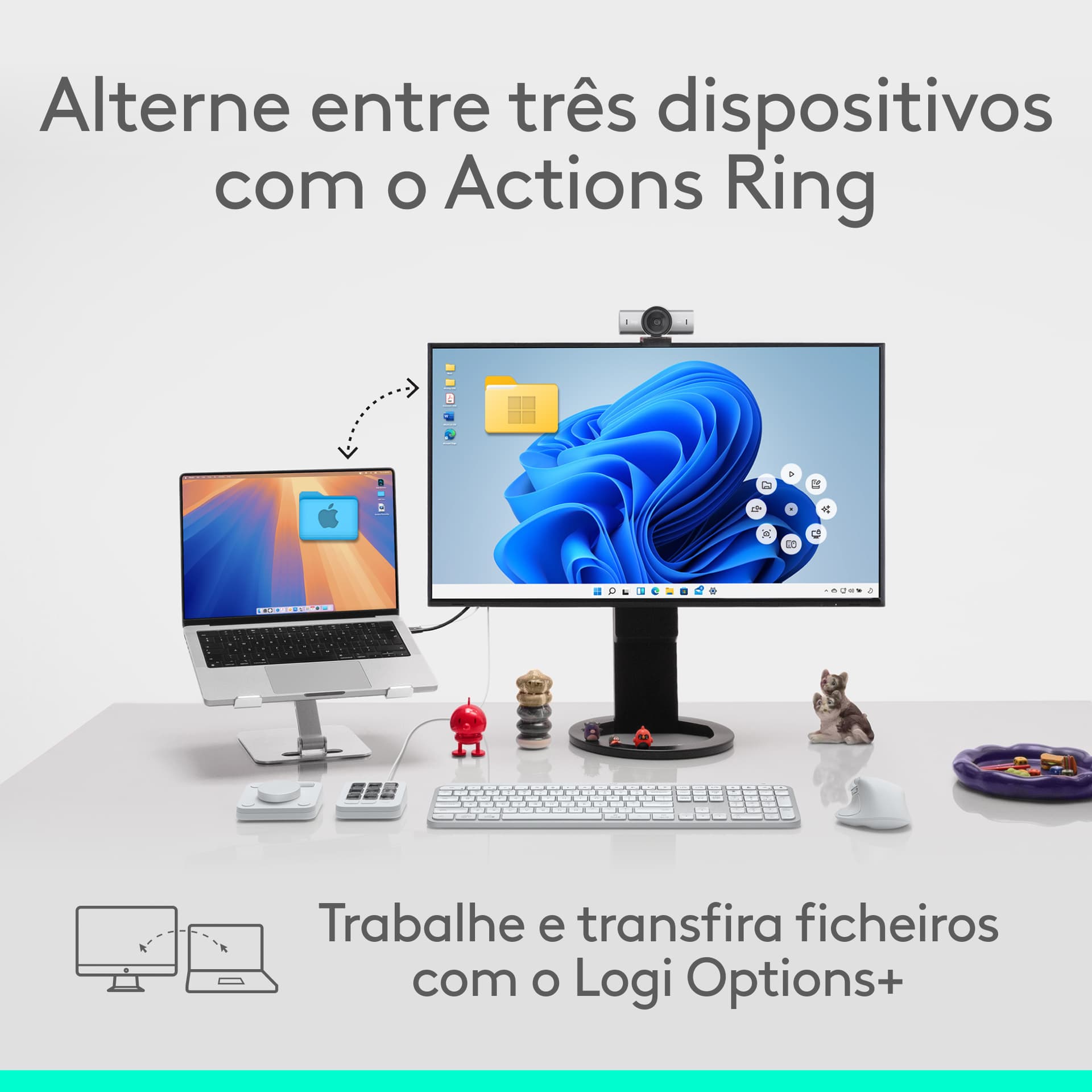 Logitech MX Master 4, rato ergonómico sem fios com feedback tátil de desempenho avançado, deslocamento ultrarrápido, carregamento por USB-C , Bluetooth, Windows, MacOS - grafite, miniatura 18