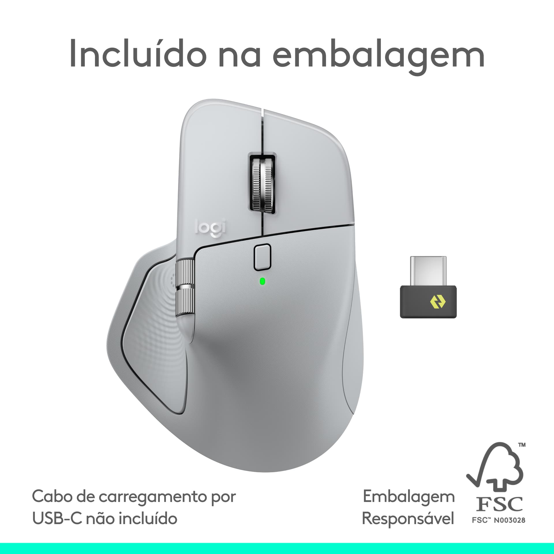 Logitech MX Master 4, rato ergonómico sem fios com feedback tátil de desempenho avançado, deslocamento ultrarrápido, carregamento por USB-C , Bluetooth, Windows, MacOS - grafite, miniatura 19