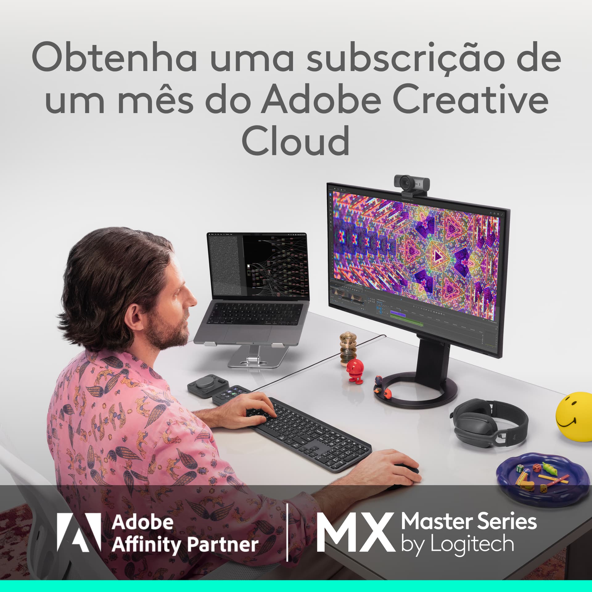 Logitech MX Master 4, rato ergonómico sem fios com feedback tátil de desempenho avançado, deslocamento ultrarrápido, carregamento por USB-C , Bluetooth, Windows, MacOS - grafite, miniatura 20