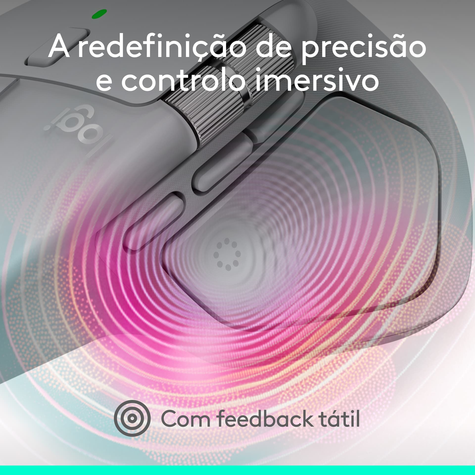 Logitech MX Master 4, rato ergonómico sem fios com feedback tátil de desempenho avançado, deslocamento ultrarrápido, carregamento por USB-C , Bluetooth, Windows, MacOS - grafite, miniatura 10