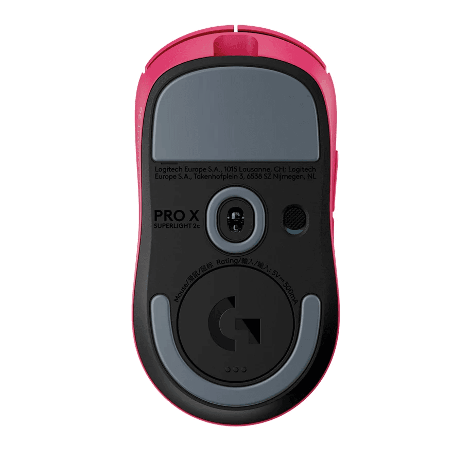 Logitech G PRO X SUPERLIGHT 2C - Rato - gaming - 5 botões - sem fios, com cabo - 2.4 GHz, USB - recetor USB Logitech LIGHTSPEED - rosa, miniatura 5
