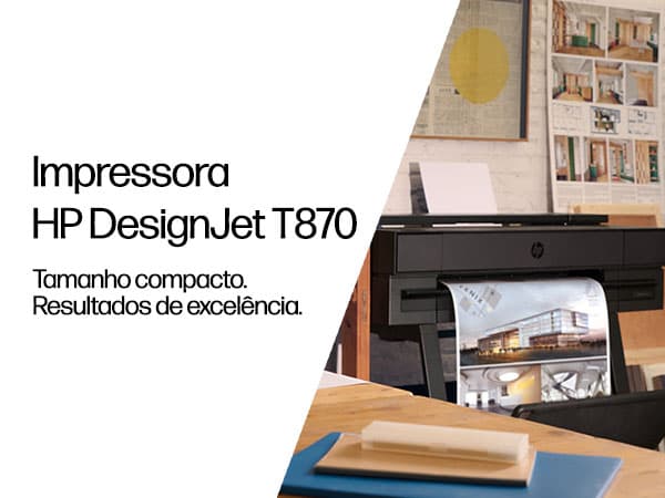 HP Designjet Impressora T870 de 24 polegadas, miniatura 2