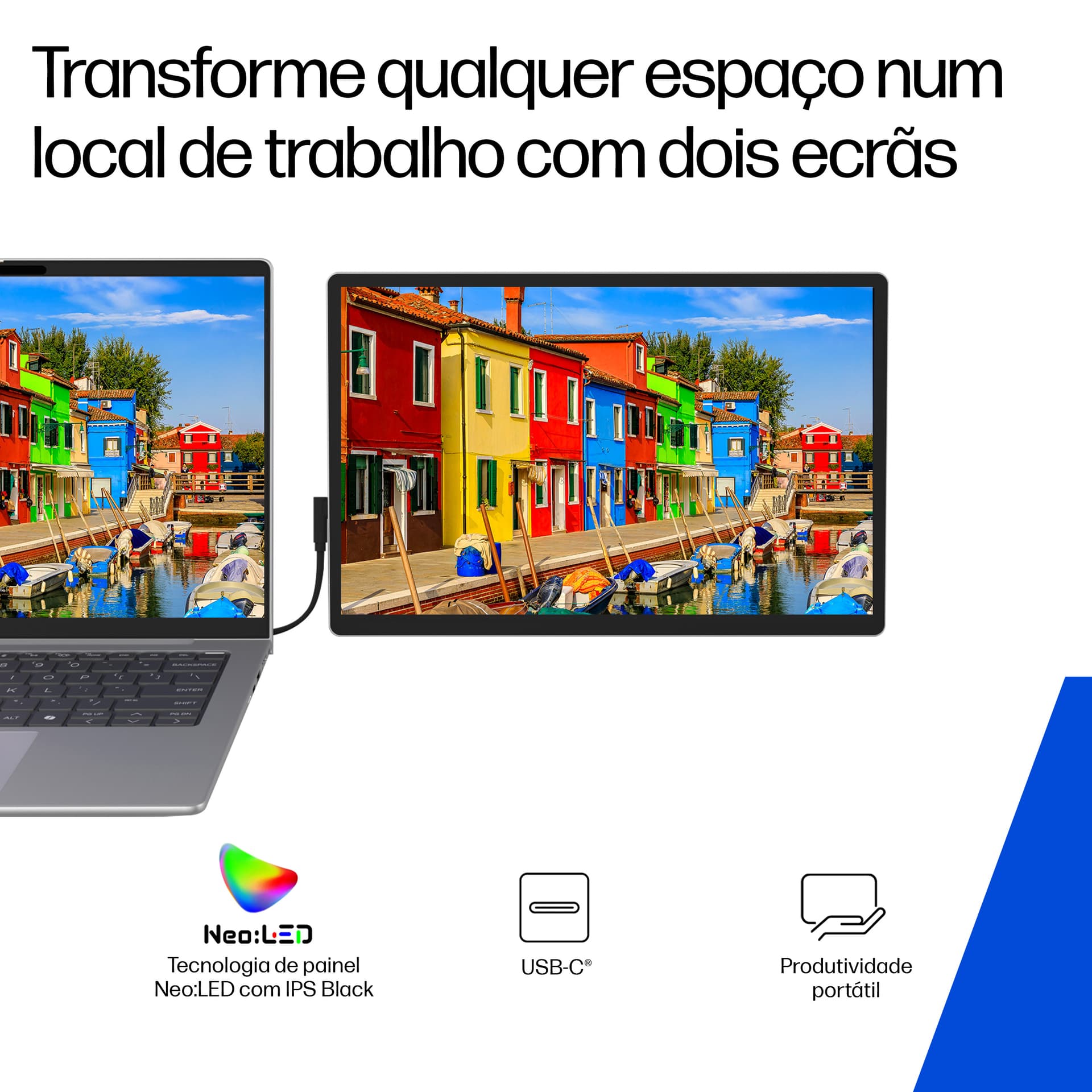 HP Series 5 Pro Monitor portátil WQXGA Série 5 Pro de 14 polegadas - 514pn, miniatura 6