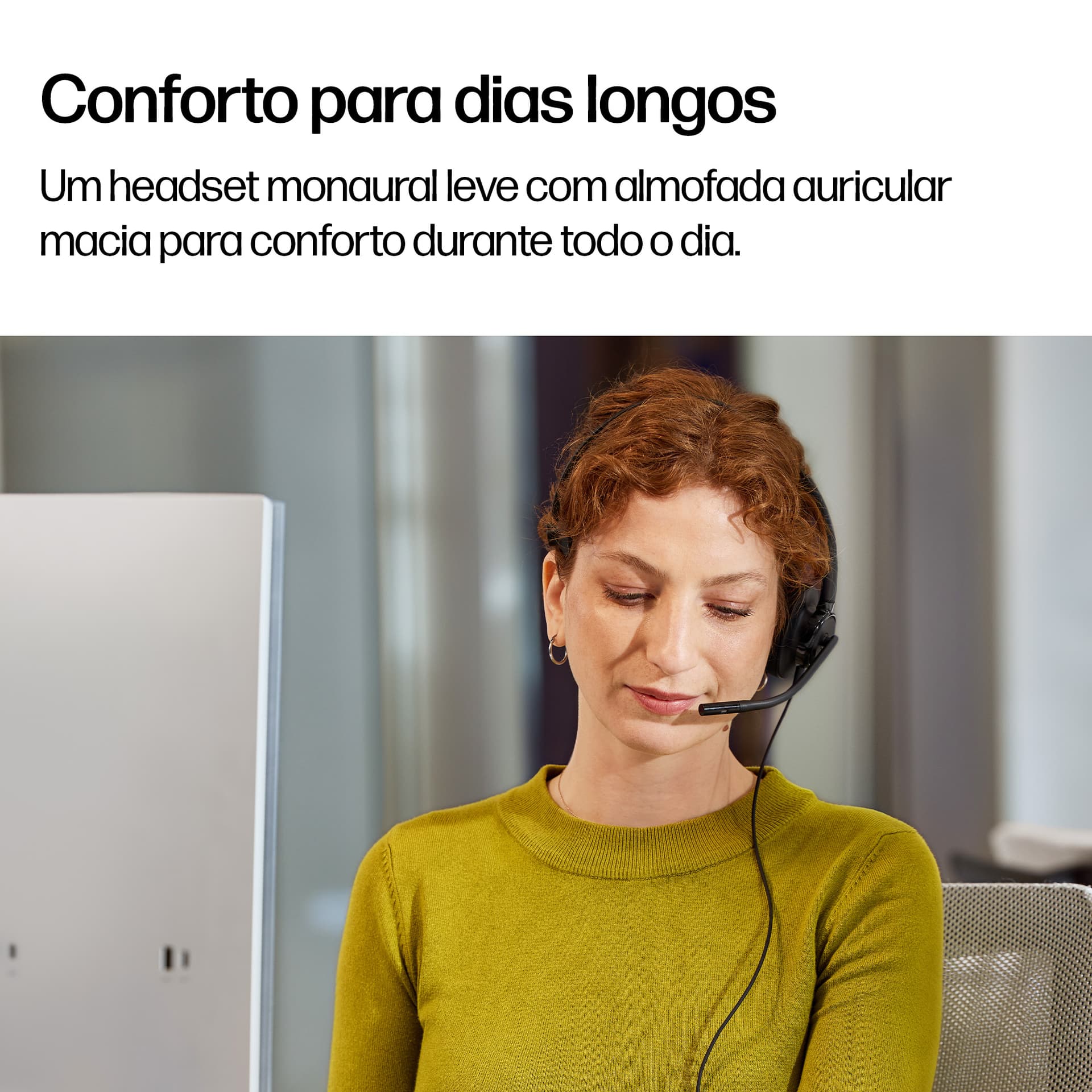 HP Poly Headset monaural USB com fios Mission 415, miniatura 8