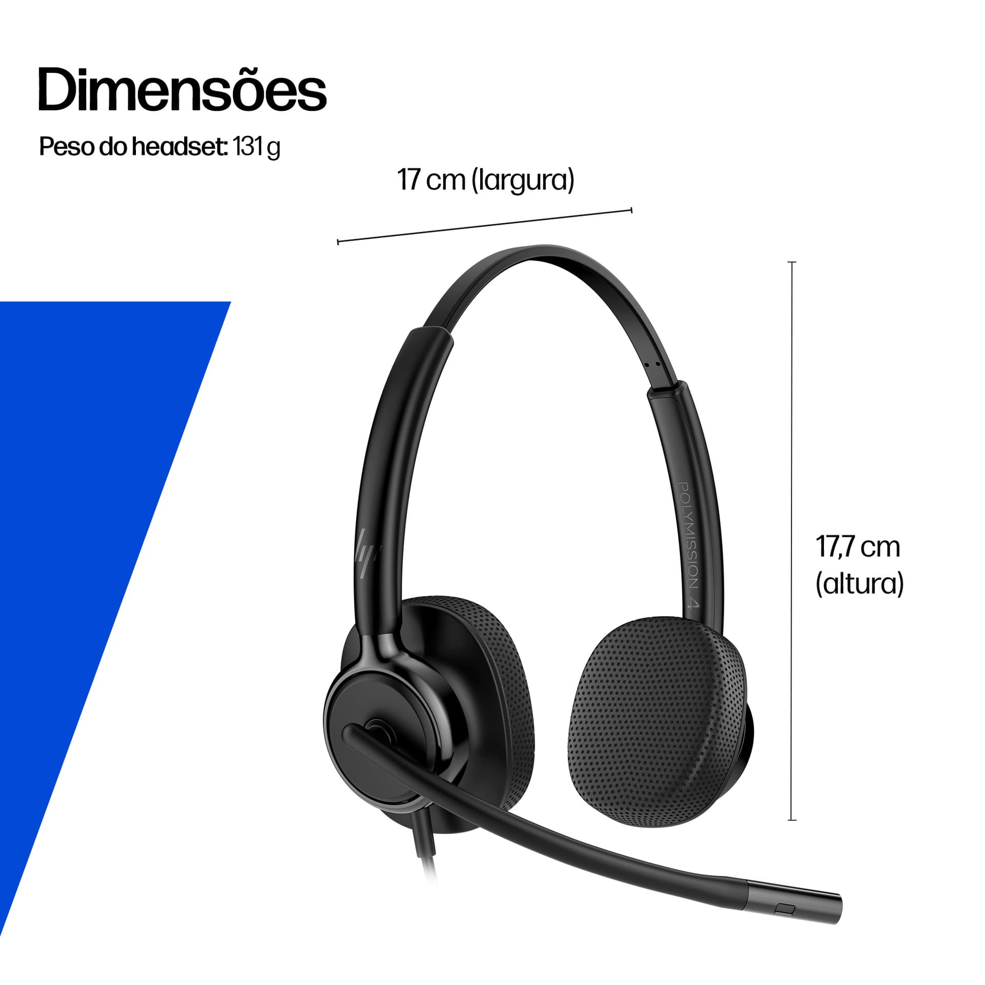 HP Poly Headset monaural USB com fios Mission 415, miniatura 9