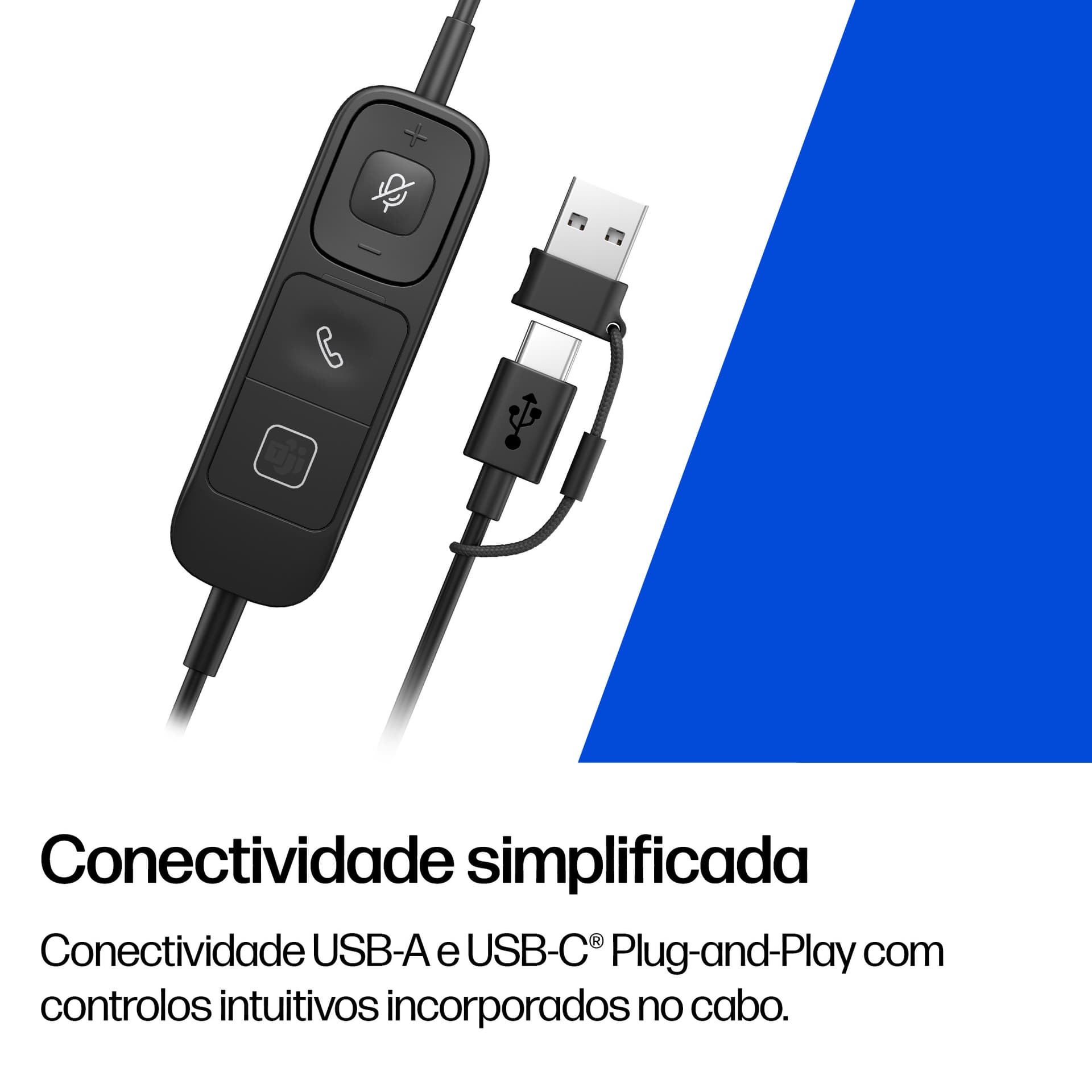 HP Poly Headset monaural USB com fios Mission 415 Classic, miniatura 5