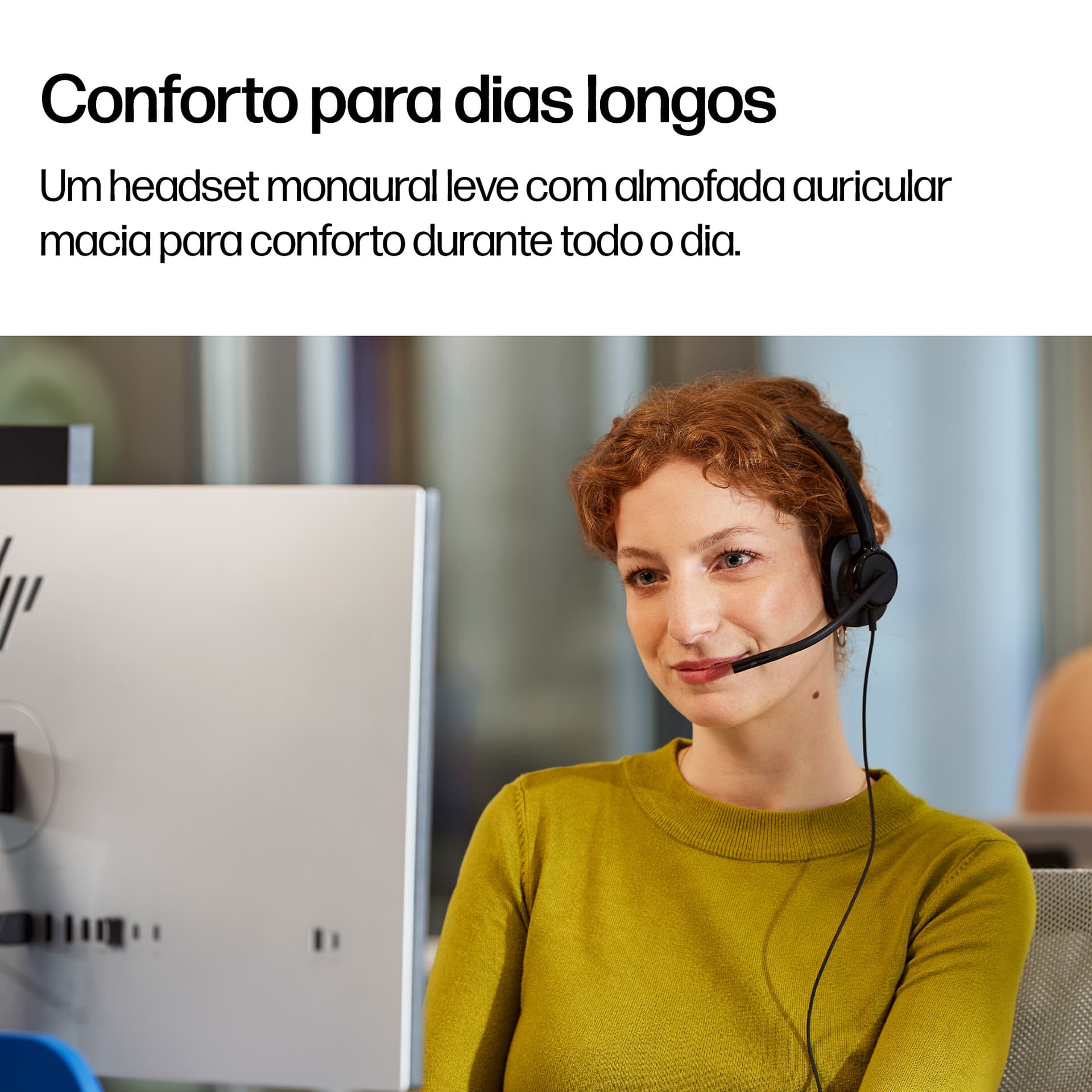 HP Poly Headset monaural USB com fios Mission 415 Classic, miniatura 6