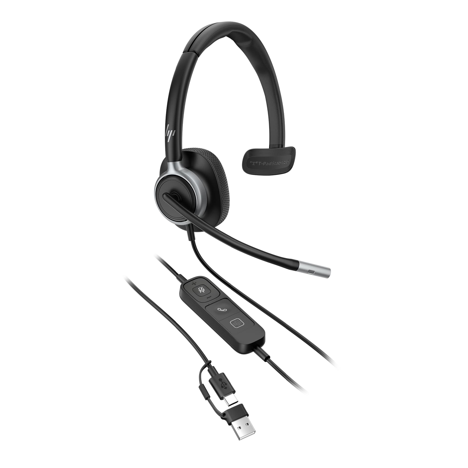 HP Poly Headset monaural USB com fios Mission 615 (a granel), miniatura 5