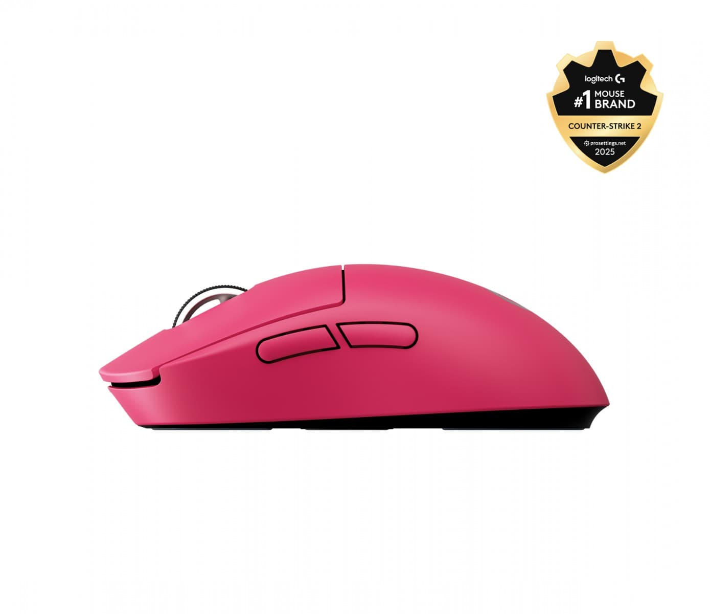 Logitech G PRO X SUPERLIGHT 2C - Rato - 5 botões - sem fios, com cabo - 2.4 GHz, USB - rosa, miniatura 3