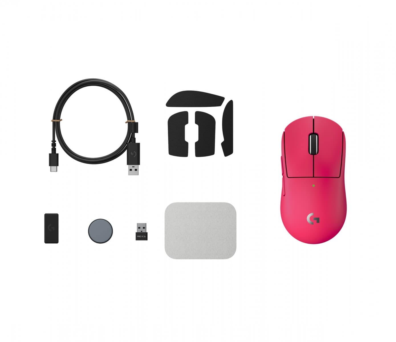 Logitech G PRO X SUPERLIGHT 2C - Rato - 5 botões - sem fios, com cabo - 2.4 GHz, USB - rosa, miniatura 6