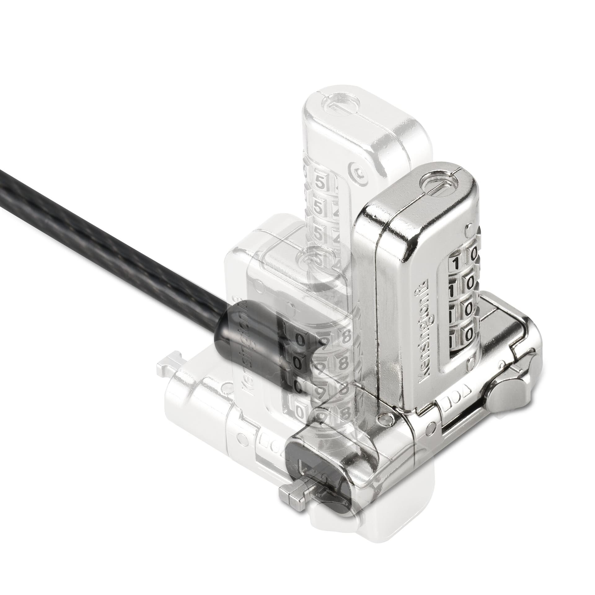 Kensington Cadeado de portátil 3-em-1 2.0 com combinação universal, miniatura 3