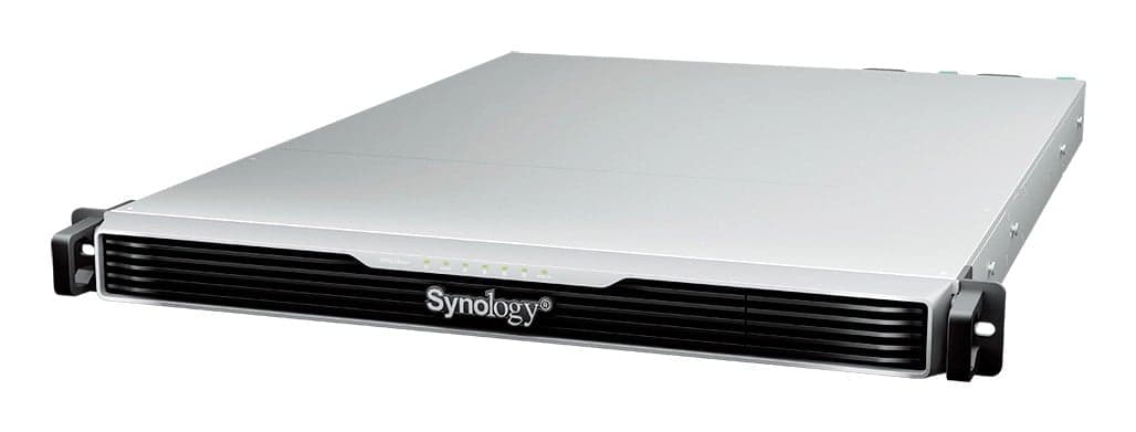 Synology RackStation RS1626xs+ - Servidor NAS - 4 baias - montável em bastidor - SATA 6Gb/s - RAID (expansão de disco rígido) RAID F1, JBOD, 0, 1, 5, 6, 10 - RAM 16 GB - 10 Gigabit Ethernet - iSCSI assistência - 1U, miniatura 2