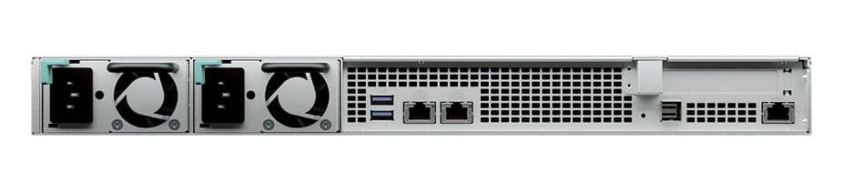 Synology RackStation RS1626xs+ - Servidor NAS - 4 baias - montável em bastidor - SATA 6Gb/s - RAID (expansão de disco rígido) RAID F1, JBOD, 0, 1, 5, 6, 10 - RAM 16 GB - 10 Gigabit Ethernet - iSCSI assistência - 1U, miniatura 4