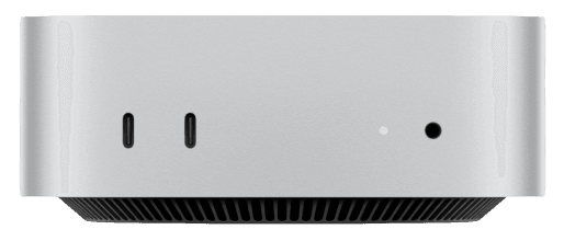 Apple Mac mini - M6 - RAM 16 GB - SSD 512 GB - Apple M6 12-core - IEEE 802.11ax (Wi-Fi 6), IEEE 802.11be (Wi-Fi 7), Gigabit Ethernet, 2.5 Gigabit Ethernet, Bluetooth 6.0 - macOS 27 Golden Gate - monitor: nenhum - prata, miniatura 1