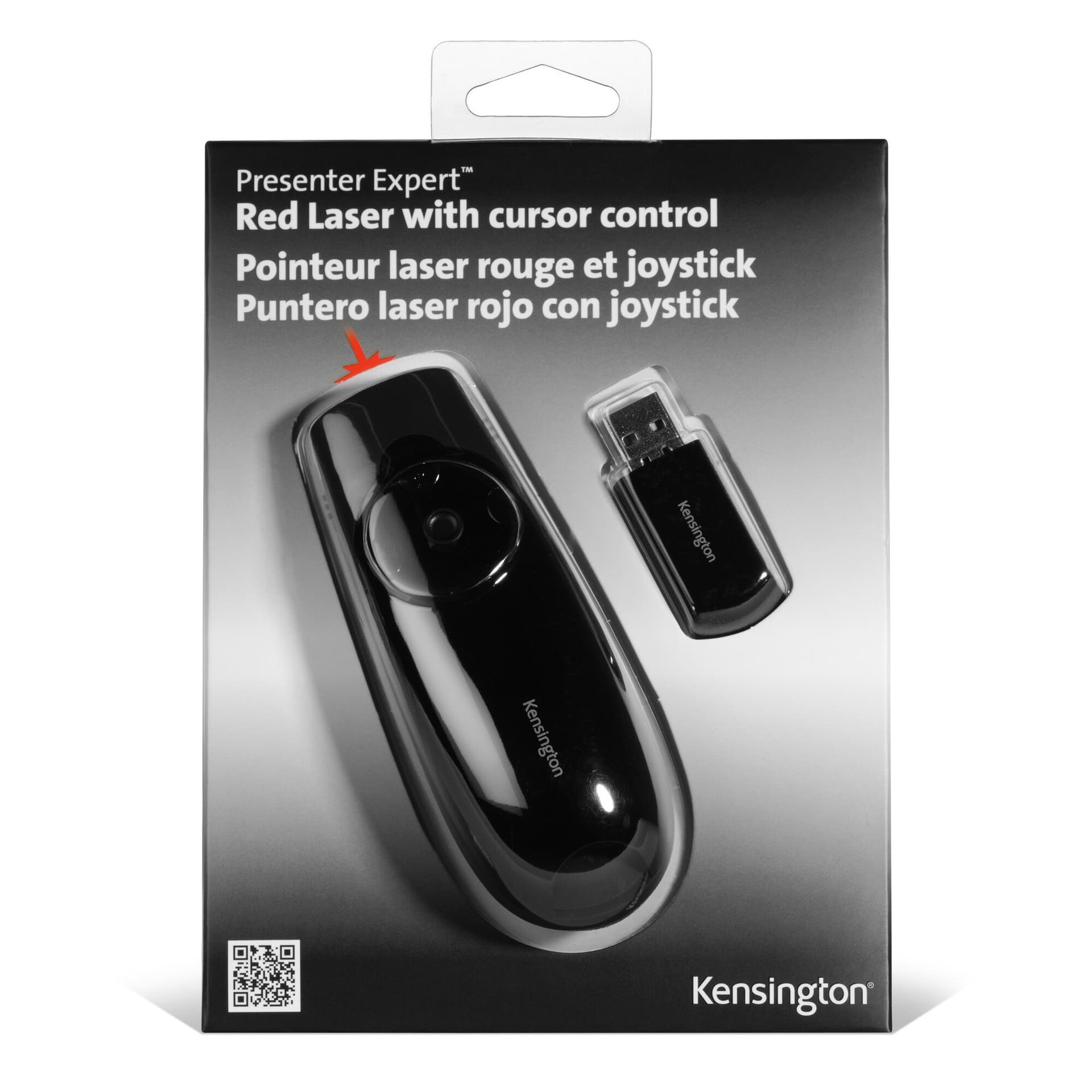 Kensington Apresentador Expert Controlo de cursor sem fios com laser vermelho, miniatura 9