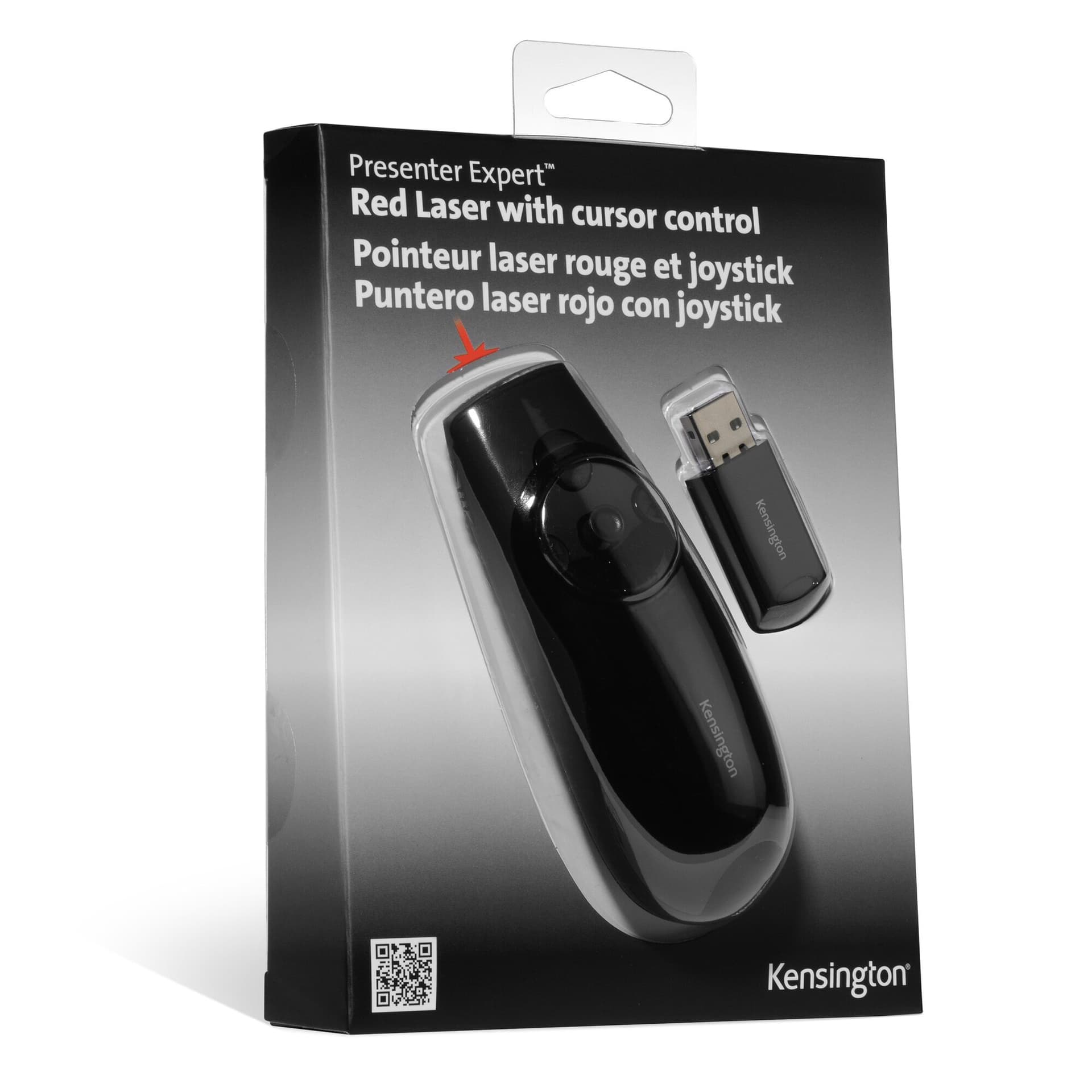 Kensington Apresentador Expert Controlo de cursor sem fios com laser vermelho, miniatura 10