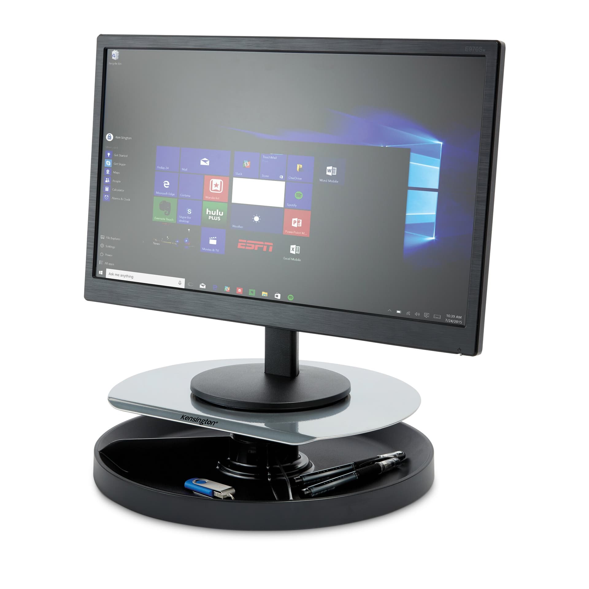 Kensington Spin2 Monitor Stand with SmartFit System - Plataforma - para Monitor, miniatura 5