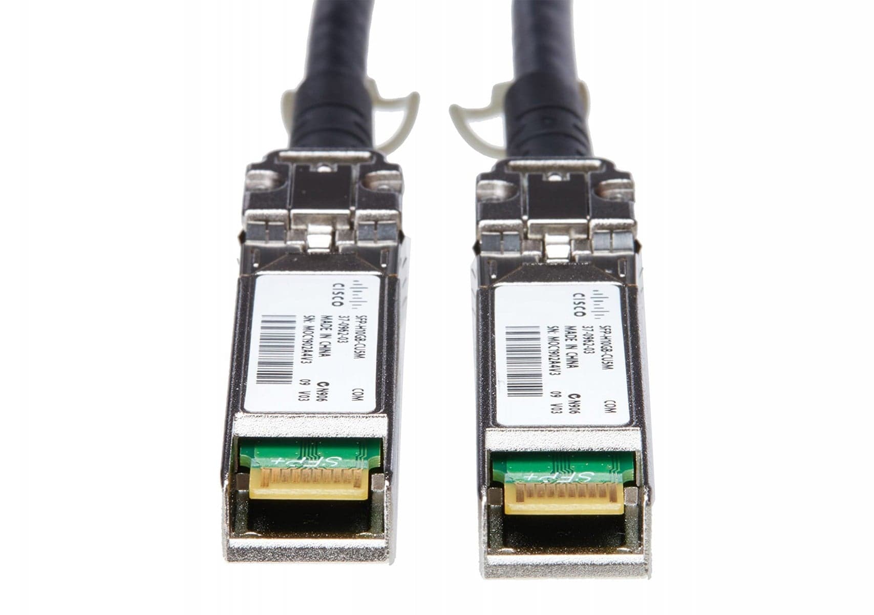 Cisco SFP+ Copper Twinax Cable - Cabo de ligação directa - SFP+ para SFP+ - 5 m - axial duplo - SFF-8436/IEEE 802.3ae - para 250 Series, Catalyst 2960, 2960G, 2960S, ESS9300, Nexus 93180, 9336, 9372, UCS 6140, C4200, miniatura 1