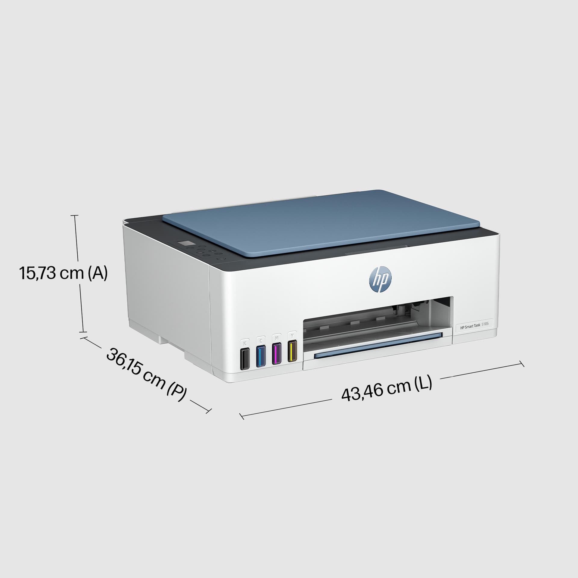 HP Smart Tank 5106 Sem fios All-in-One Cor Impressora, Copiadora, Scanner, miniatura 5