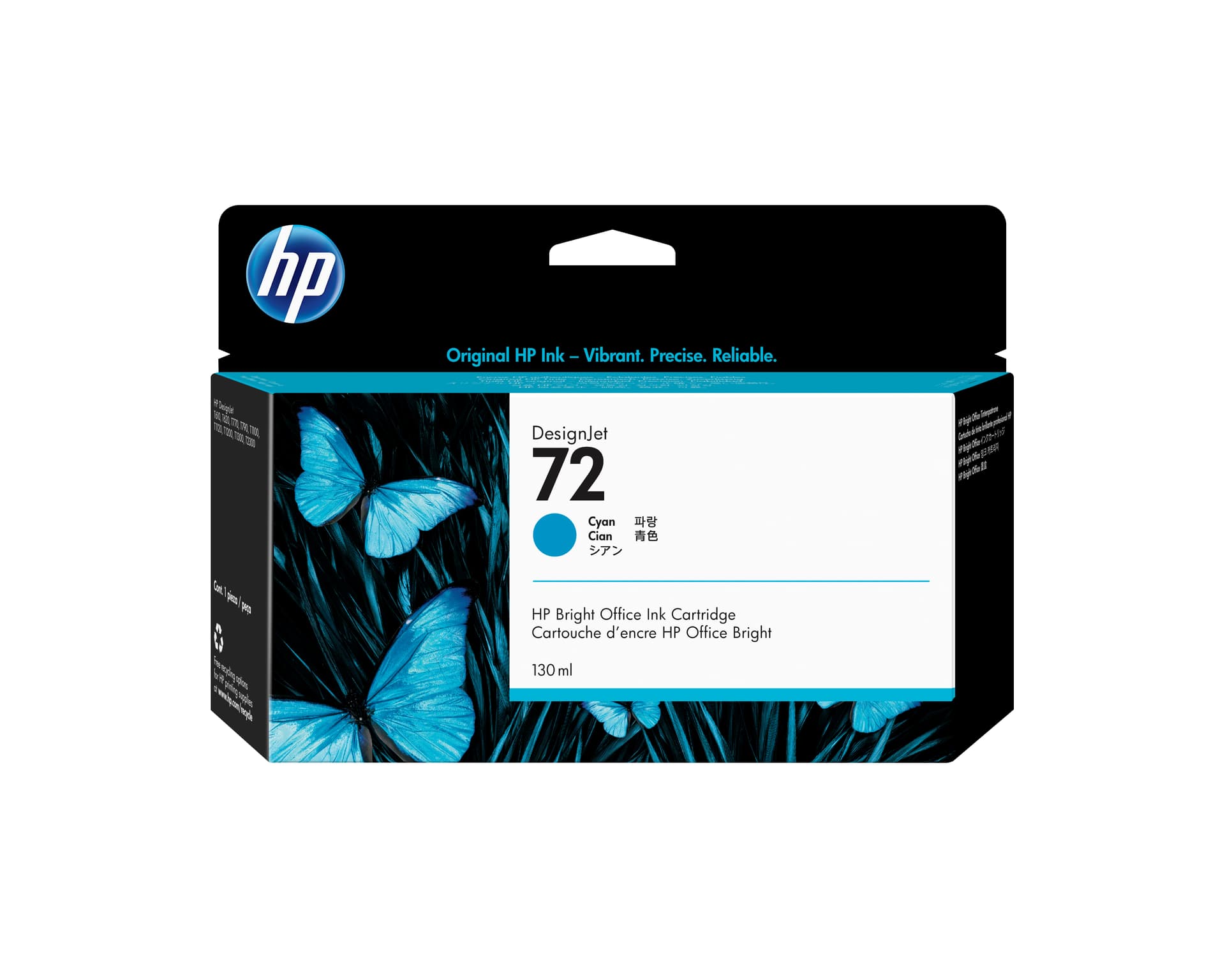 HP Tinteiro DesignJet 72 Ciano de 130 ml, miniatura 1