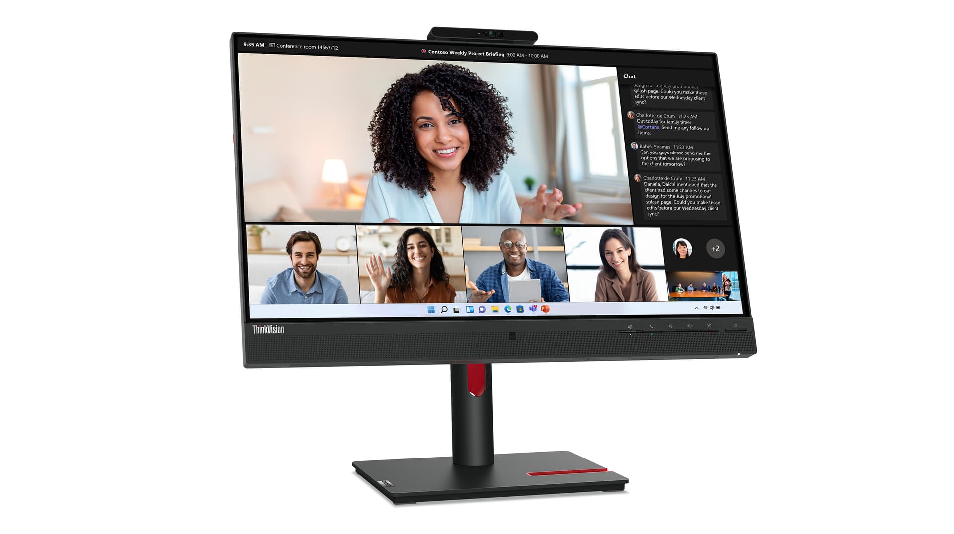 Lenovo ThinkVision T24mv-30 Monitor, miniatura 5