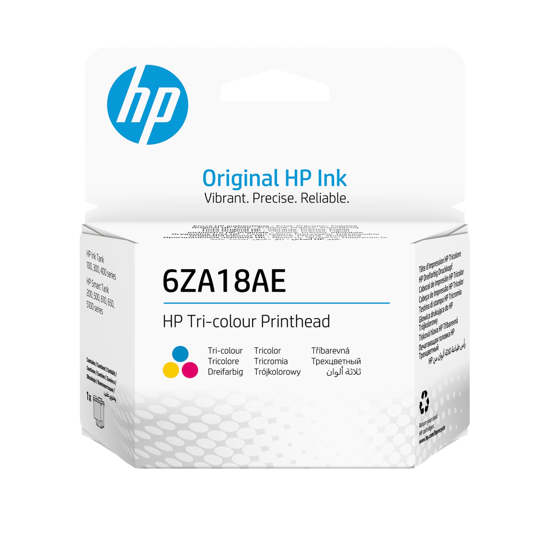 HP Cabeça de impressão Tricolor 6ZA18AE, miniatura 1
