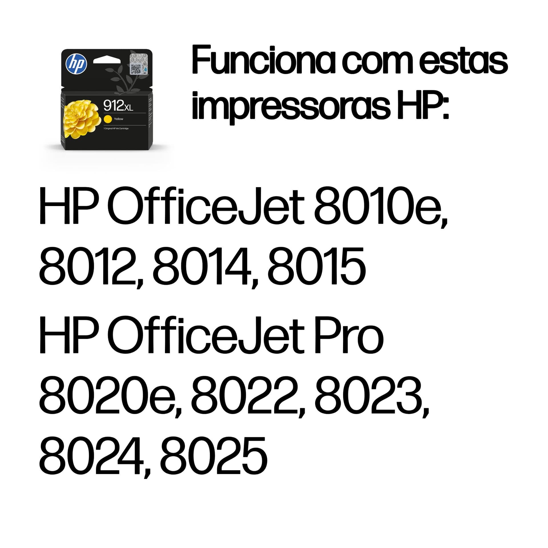 HP Tinteiro Original 912XL Amarelo de elevado rendimento, miniatura 2