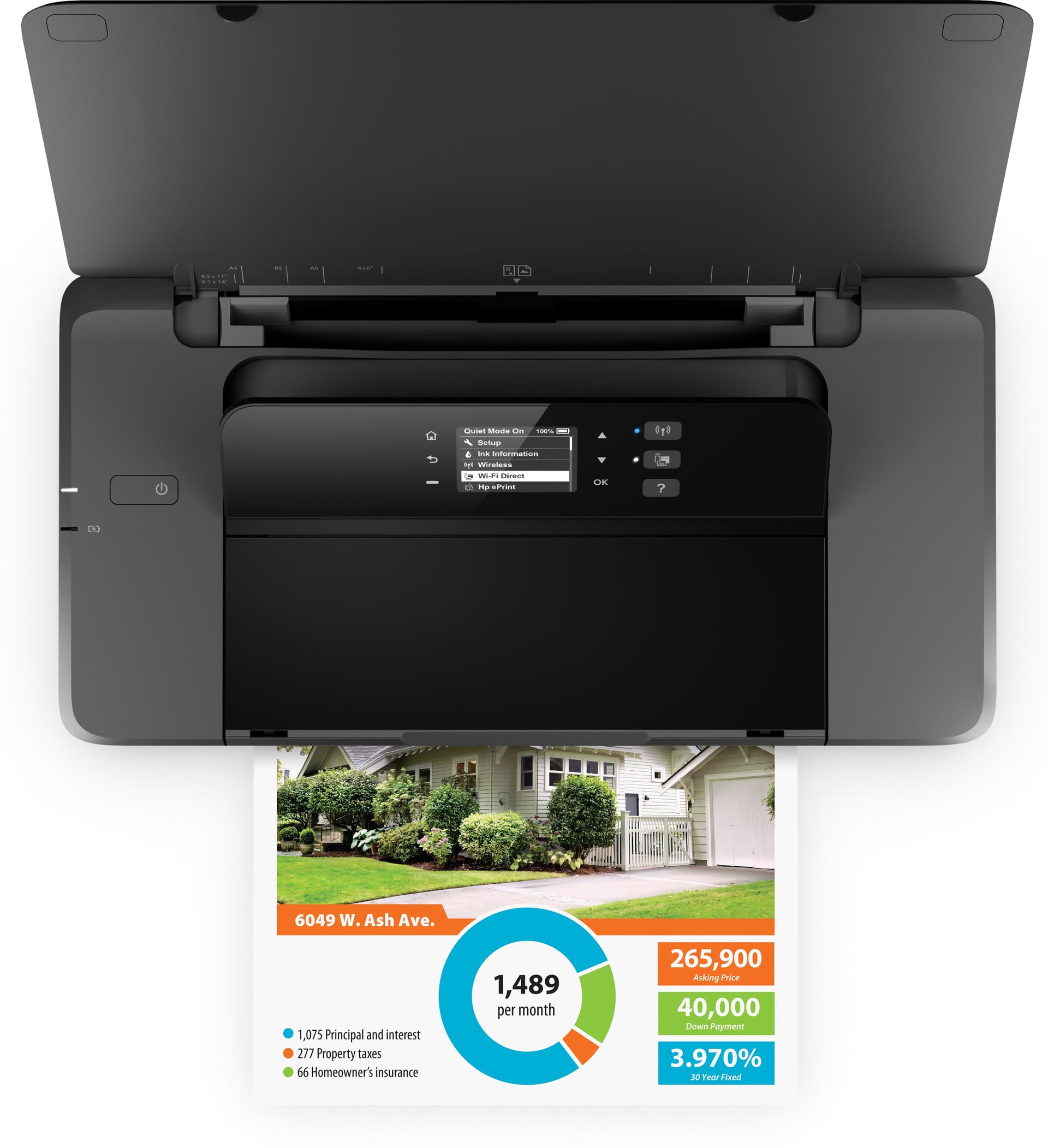HP Officejet 200 Mobile Sem fios Cor Impressora, miniatura 5