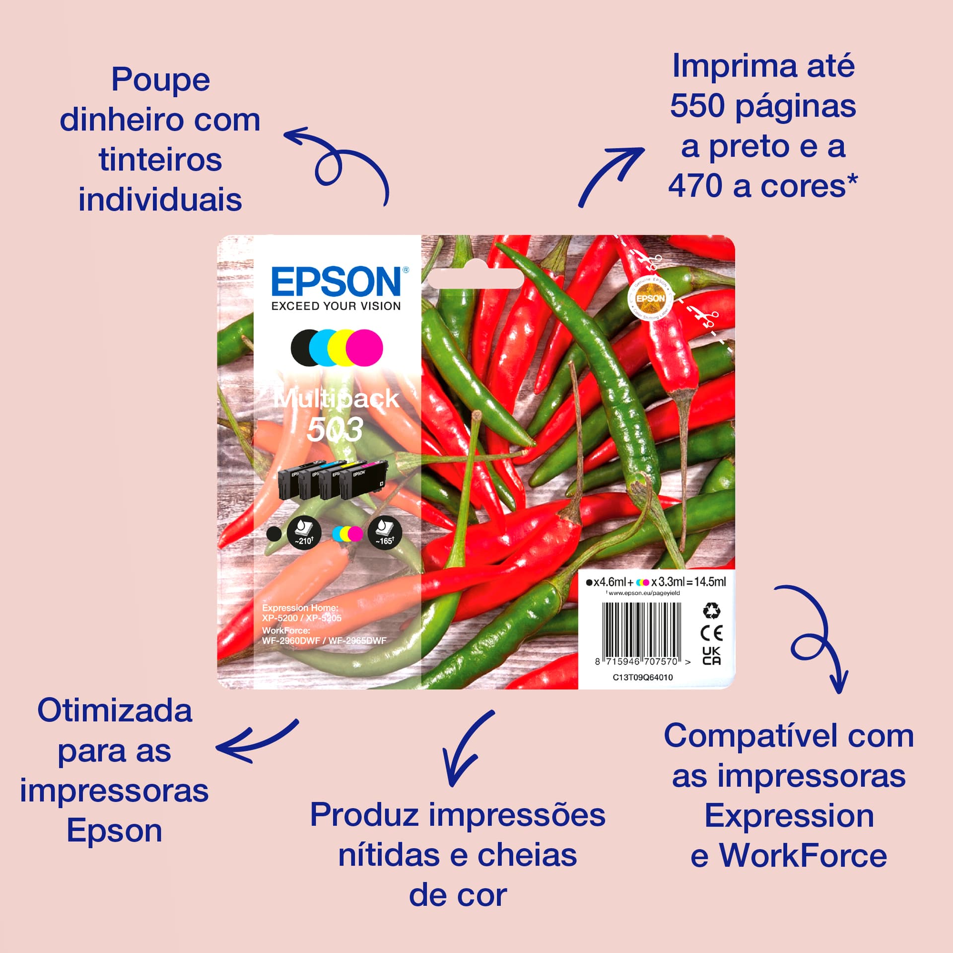 Epson Singlepack Yellow 503 Ink, miniatura 2