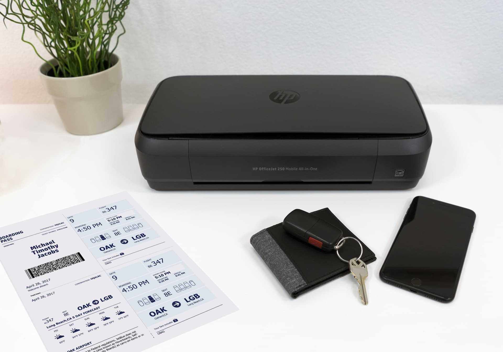 HP OfficeJet Mobile 250 Sem fios All-in-One Cor Impressora, Copiadora, Scanner, miniatura 3