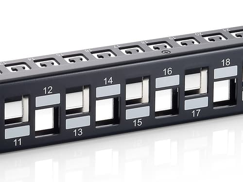 EQUIP PATCH PANEL 24PORT 19" 1U SHIELDED PRETO, miniatura 4