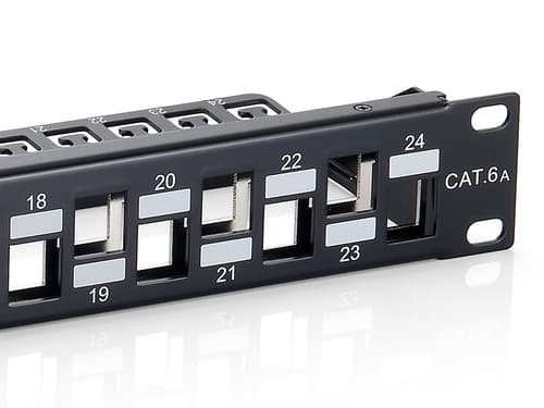 EQUIP PATCH PANEL 24PORT 19" 1U SHIELDED PRETO, miniatura 5