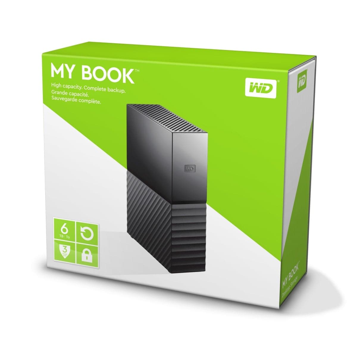 WD My Book WDBBGB0060HBK - Disco rígido - encriptado - 6 TB - externa (desktop) - USB 3.0 - 256-bits AES - preto, miniatura 10