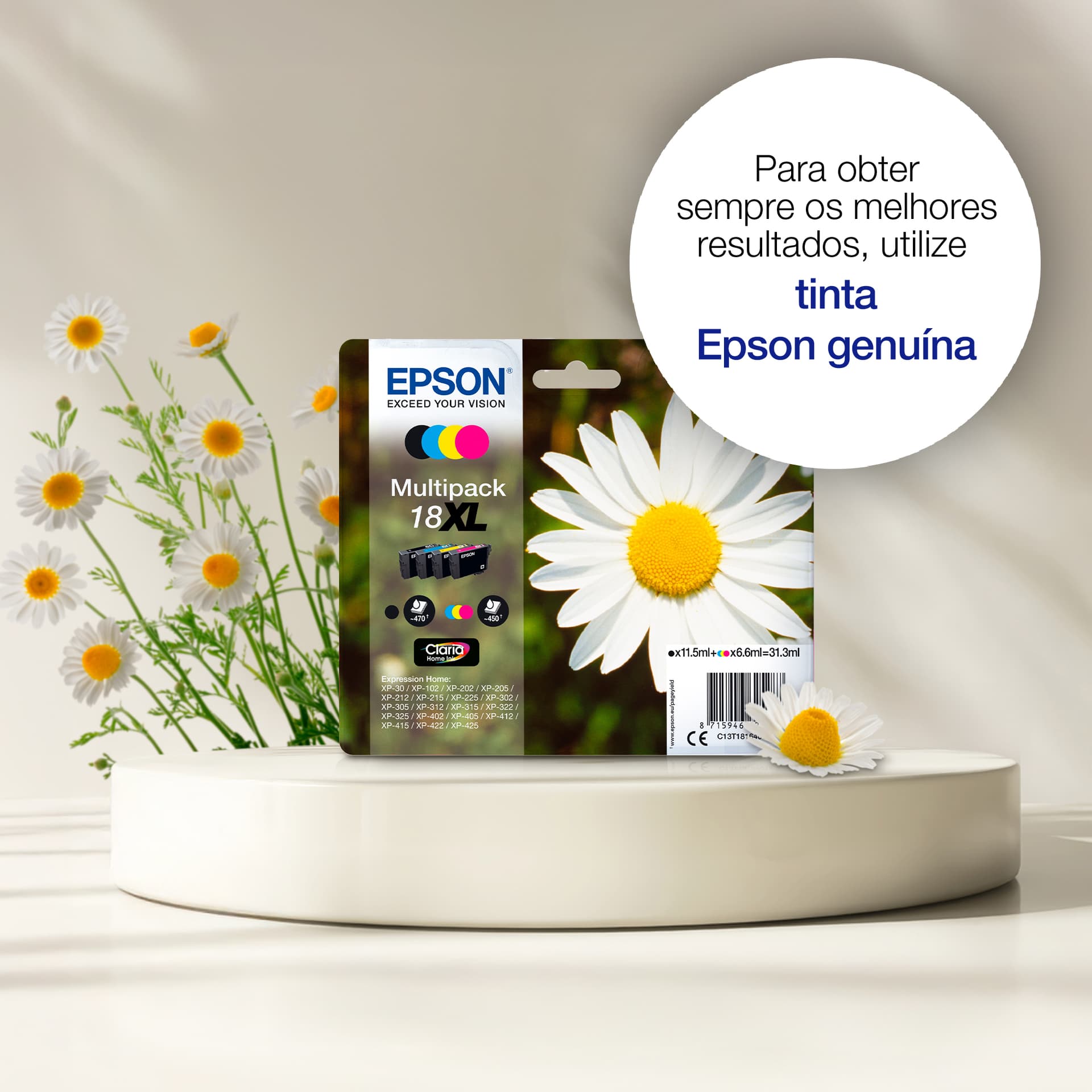 Epson Daisy 18XL Tinta multipack de 4 cores Claria Home Margarida, miniatura 4