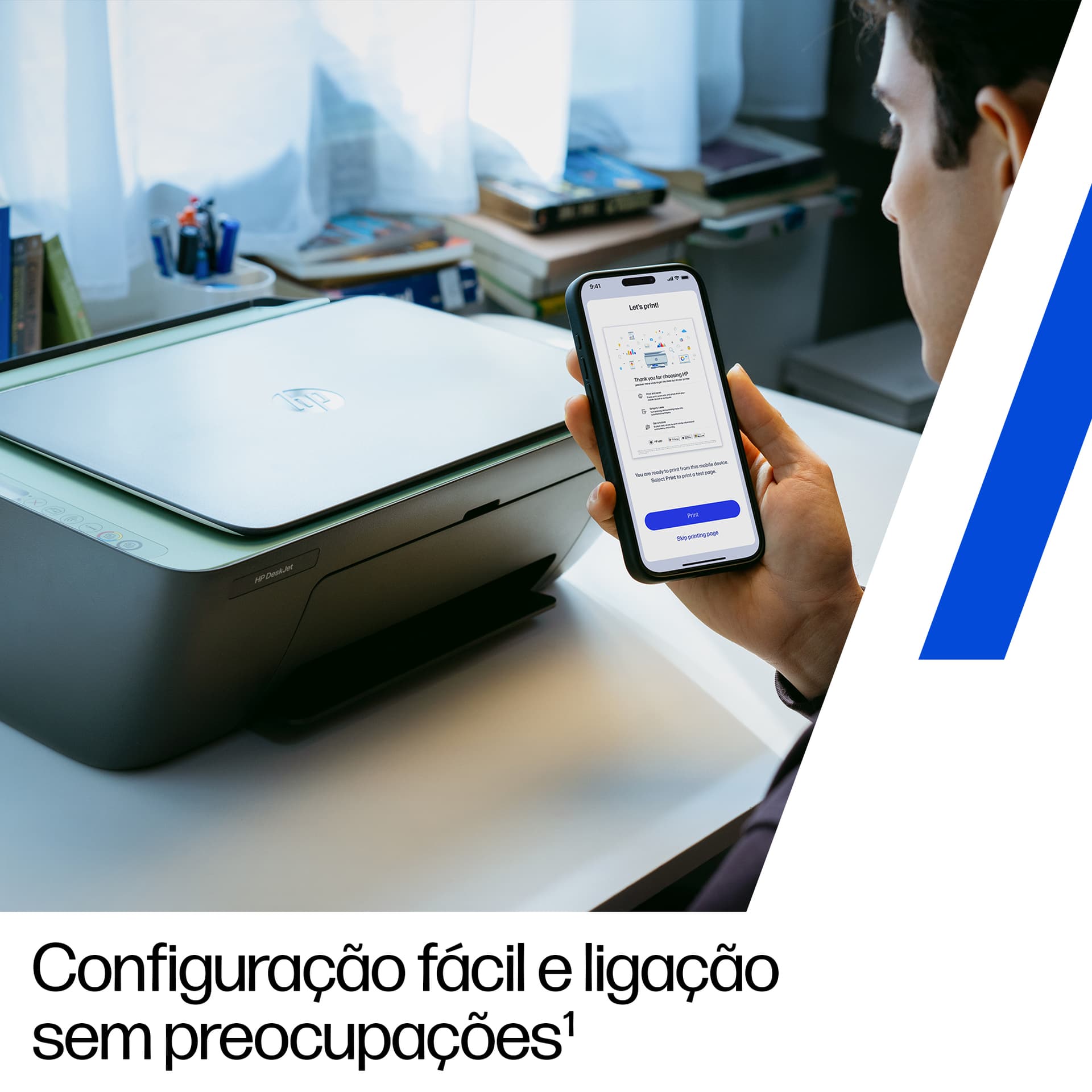 HP DeskJet 2923 Sem fios All-in-One Cor Impressora, Instant Ink, miniatura 6