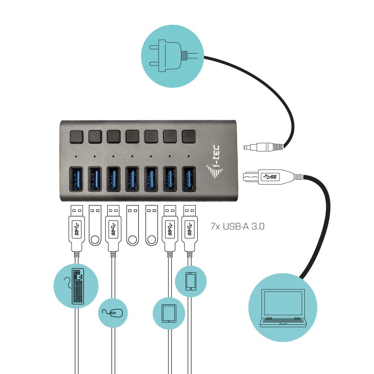 i-tec U3CHARGEHUB7, miniatura 2