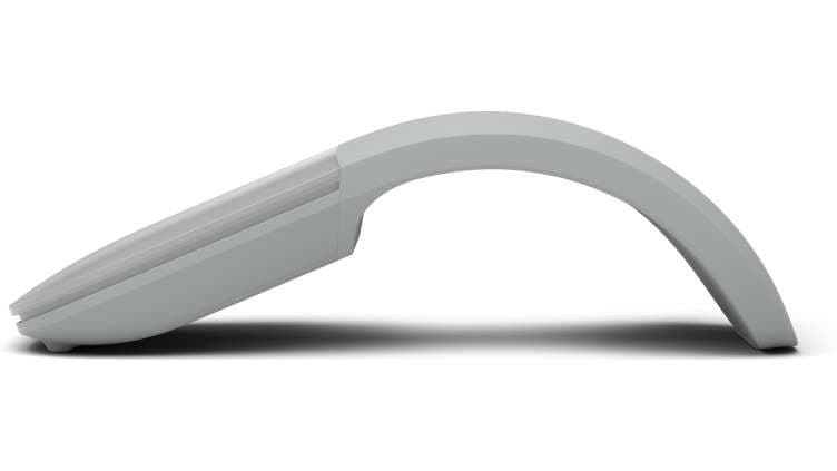 Microsoft Surface Arc Mouse - Rato - óptico - 2 botões - sem fios - Bluetooth 4.1 - cinza claro - comercial, miniatura 2