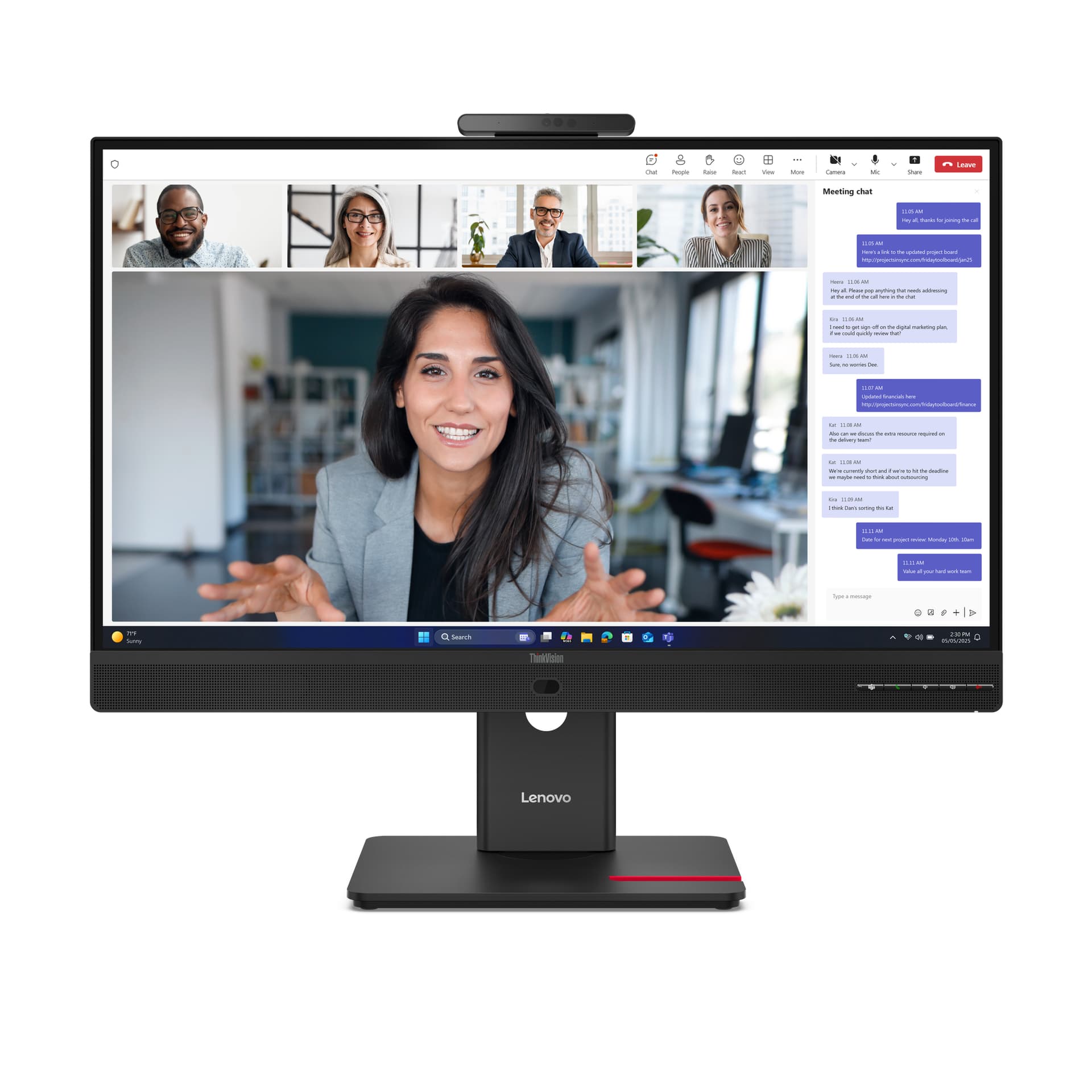 Lenovo ThinkVision T24-4v Monitor, miniatura 1