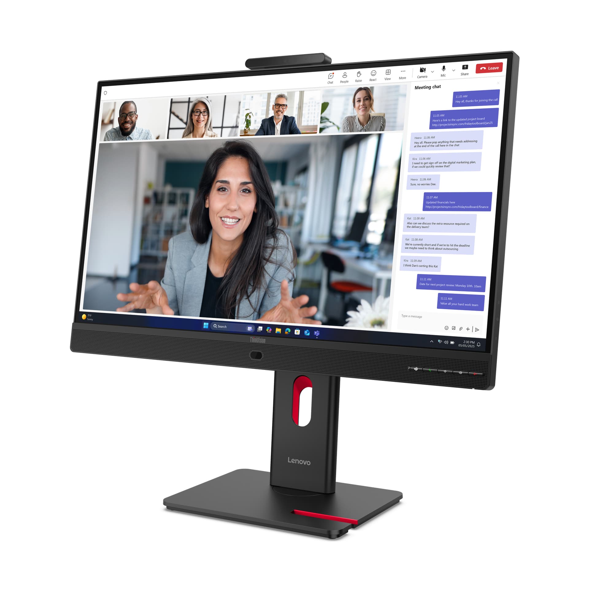 Lenovo ThinkVision T24-4v Monitor, miniatura 4