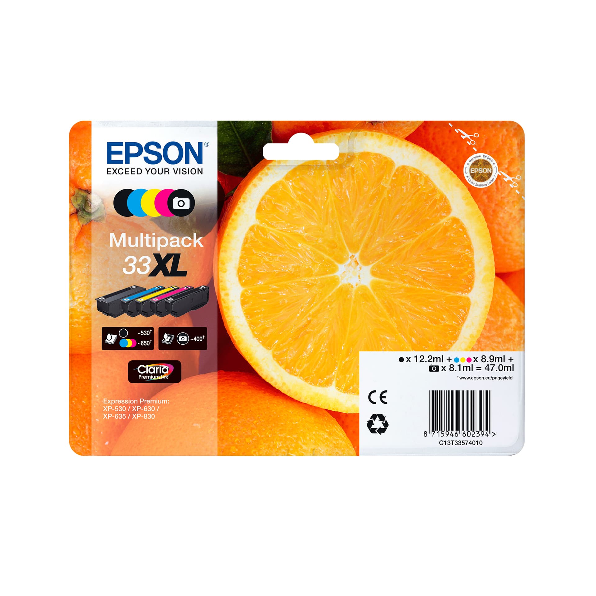 Epson Oranges 33XL Conjunto individual magenta Claria Premium Laranjas, miniatura 4