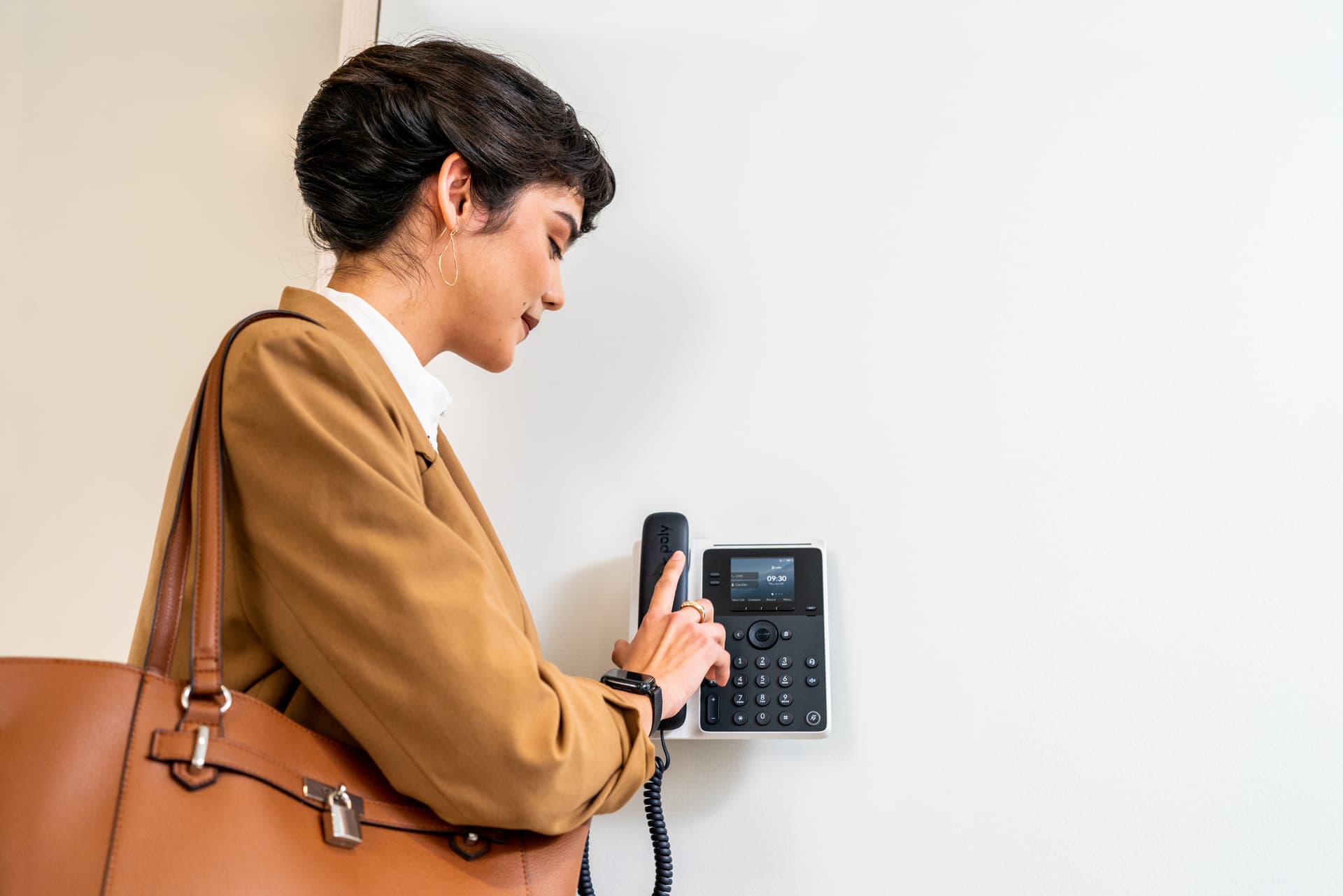 HP Poly Telefone IP Poly Edge E100 com PoE, miniatura 5
