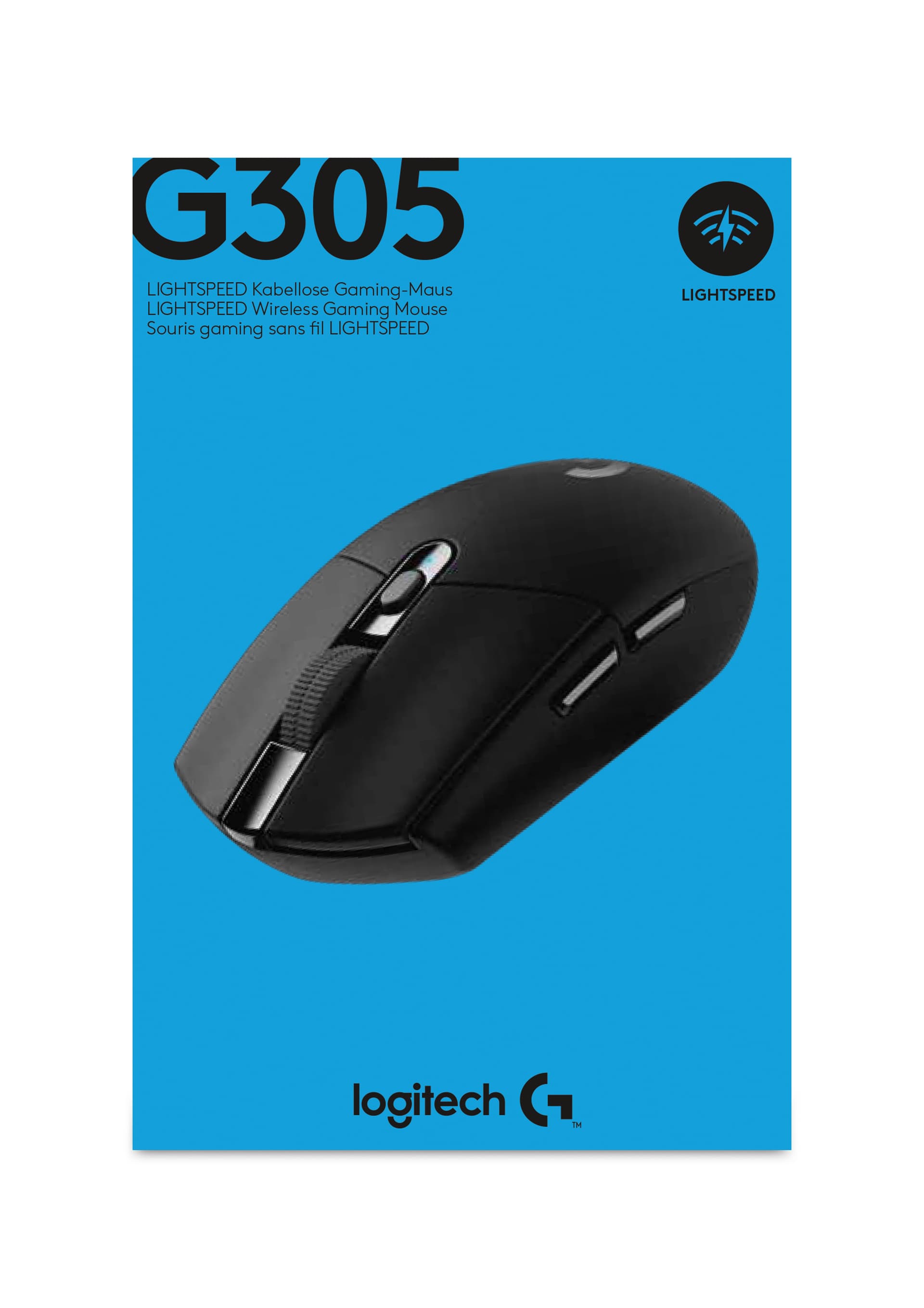 Logitech G G305 - Rato - óptico - 6 botões - sem fios - 2.4 GHz - receptor sem fio USB - preto, miniatura 8