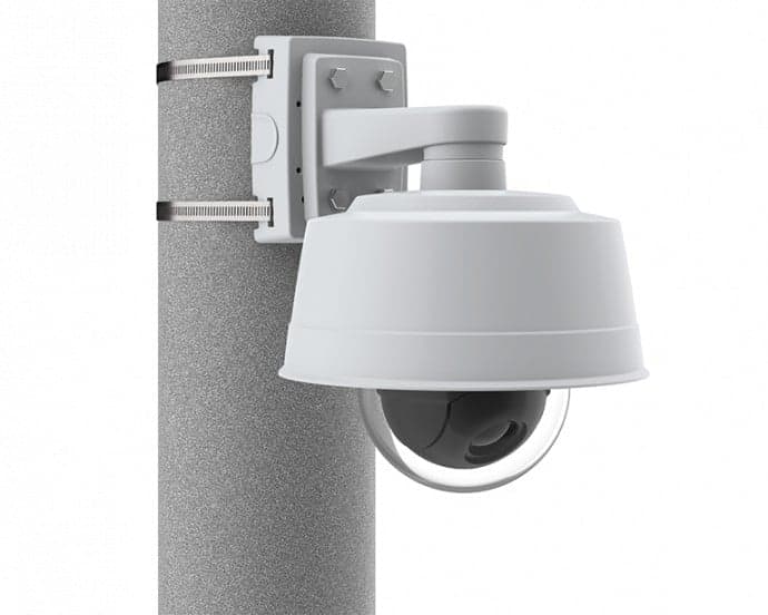 AXIS T91B47 (100-410 mm) - Kit de montagem da câmera - montagem no poste - interior, exterior - branco - para AXIS AXIS P3245, M3215, M4308, P1385, P1455, P3255, P3818, Q1951, Q1952, Q3536, Q3538, miniatura 3