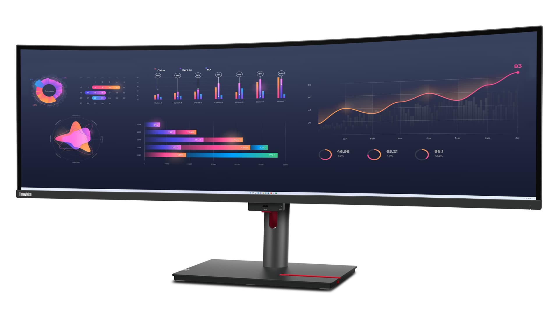Lenovo ThinkVision P49w-30 Monitor, miniatura 4