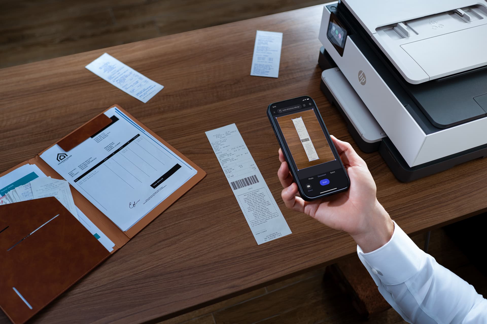 HP OfficeJet Pro Sem fios Cor Impressora, Instant Ink; Impressão frente e verso, miniatura 6