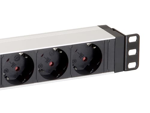 EQUIP REGUA 19" 8 TOMADAS SCHUKO C/INTERRUPTOR CABO 1.8M, miniatura 4